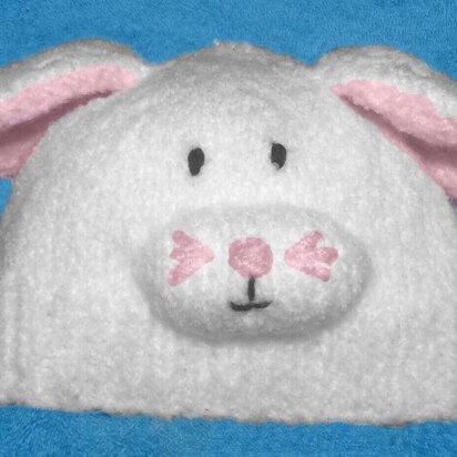 Rabbit Bunny Baby Hat - knitting pattern