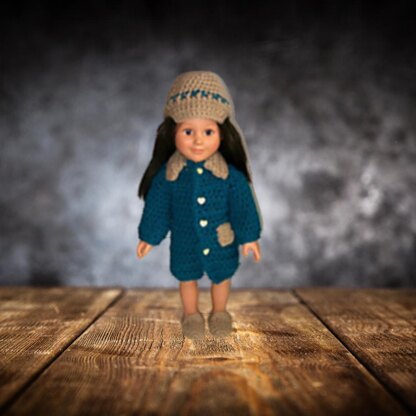 18 inch Doll Coat and Hat set