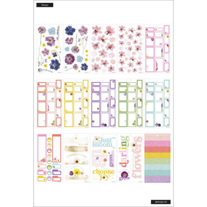 The Happy Planner Pressed Florals 30 Sheet Sticker Pad