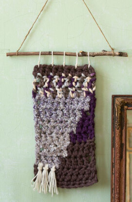 Renaissance Crochet Wall Hanging in Red Heart Mixology Solids, Print, Swirl and Super Saver Economy Solids - LW4980 - Downloadable PDF