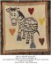 LovePrints Zebra Throw Lapghan - Overlay Mosaic Crochet Pattern