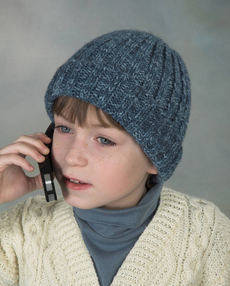 Ribbed Hat in Plymouth Encore Worsted - F303 - PDF at WEBS | Yarn.com