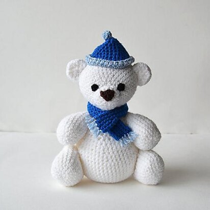 Polar Bear with Poofball Hat