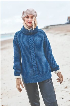 Jumper in Stylecraft Highland Heathers DK - 9863 - Downloadable PDF