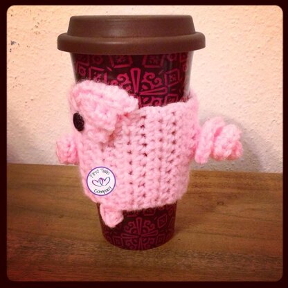 Piggy Coffee Collar Cozy