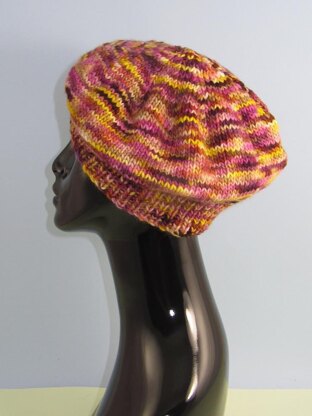 Chunky Self Striping Tam Beret