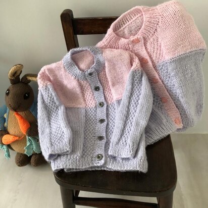 Girls Colour Block Cardigan