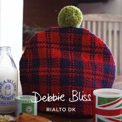 Tartan Tea Cosy - Knitting Pattern for Home in Debbie Bliss Rialto DK by Debbie Bliss