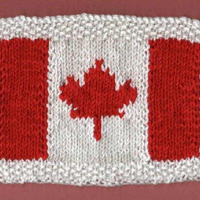 Canadian Flag Dishcloth