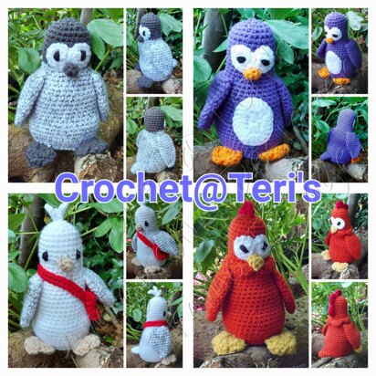 Cheeky Birds Doorstop Toys Collection #1