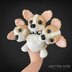 Crowley the Corgi Cerberus Dog Amigurumi