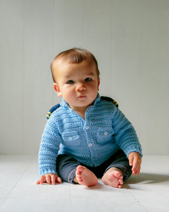 Coastal baby sweater