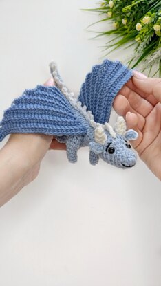 Celestial the Dragon crochet pattern, amigurumi dragon pattern