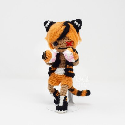 Tiger Cat Boxer Zodiac Doll