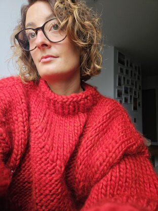 Giant love heart sweater