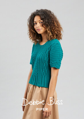 Lois - Top Knitting Pattern For Women in Debbie Bliss Piper