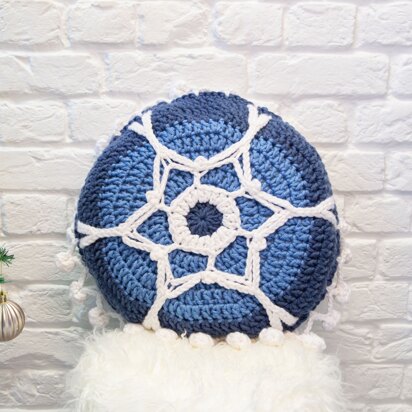 Ice Crystal Cushion in Deramores Studio Chunky Acrylic - Downloadable PDF