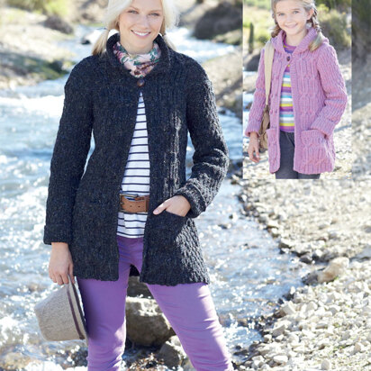 Cardigans in Hayfield Bonus Aran Tweed - 7245 - Downloadable PDF