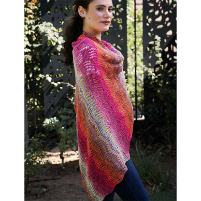 Trendsetter Yarns 6500W Nuance - Angled Box Stitch Sideway Triangle or Wrap PDF