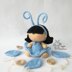 Pebble doll Butterfly