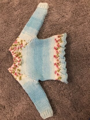 Baby’s blue bell edge jumper