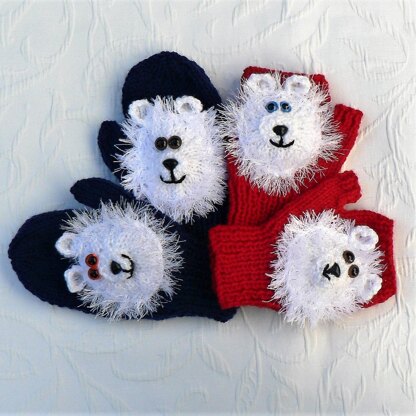 FROSTY BEAR Mittens