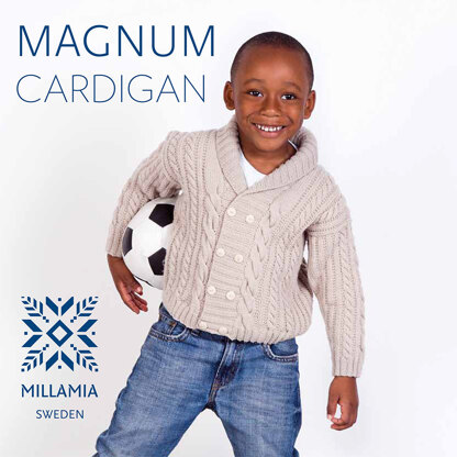 "Magnum Cardigan" - Cardigan Knitting Pattern in MillaMia Naturally Soft Merino