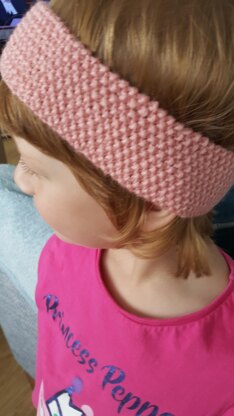 Salmon Pink Flowered Headband