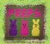 Easter Peeps Bunnies mosaic crochet square