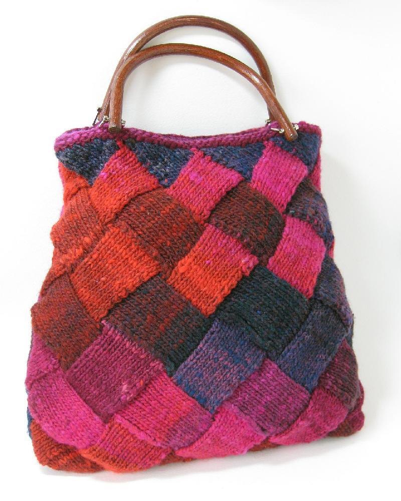 Entrelac discount crochet bag