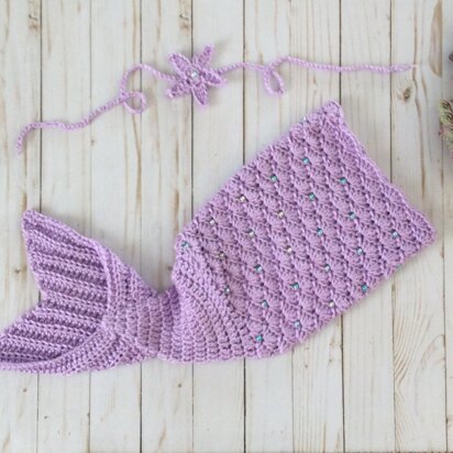 Mermaid Cocoon and Starfish Headband