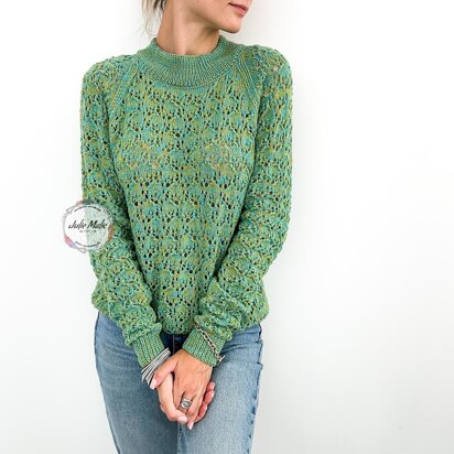 Women’s lace raglan jumper