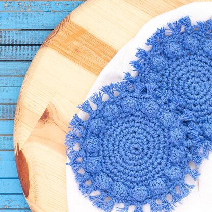 Boho Bobble Coasters (Round)