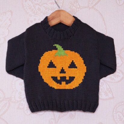 Intarsia - Pumpkin Chart - Childrens Sweater