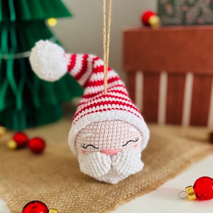 Santa and Rudolf Ornaments