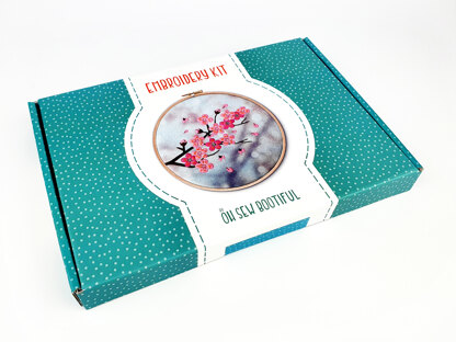 Oh Sew Bootiful Cherry Blossom Embroidery Kit