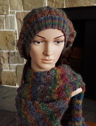 Sharnie - lace beanie and scarf