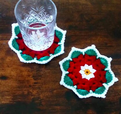 Poinsettia Coaster