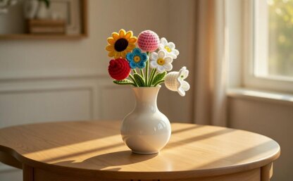 Crochet Flower Bouquet Pattern – PDF + Video Tutorial. | LoveCrafts