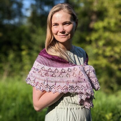 Strawberry fields shawl