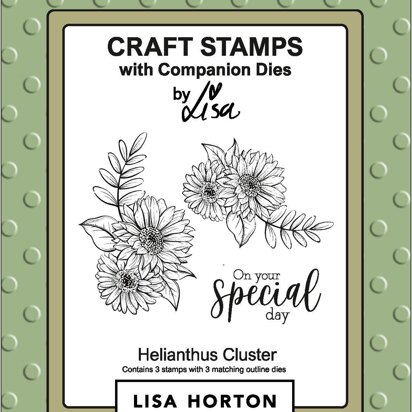 Lisa Horton Helianthus Stamp and Die Combo