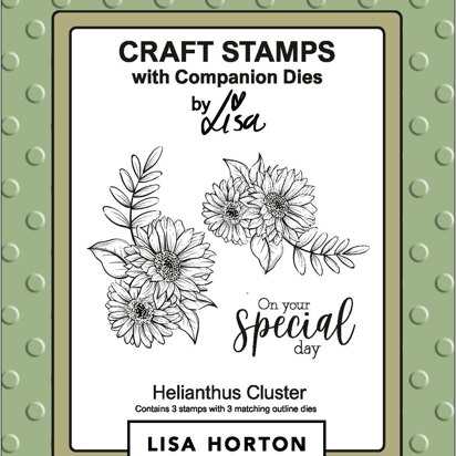 Lisa Horton Helianthus Stamp and Die Combo