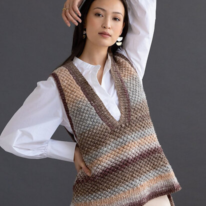 Bartlette Vest in Noro Miyabi - 04 - Downloadable PDF - knitting pattern