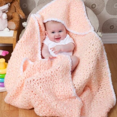 Rock-A-Bye Blanket in Red Heart Baby Clouds - LW2832