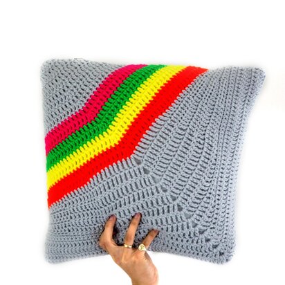 Neon Rainbow Cushion Cover