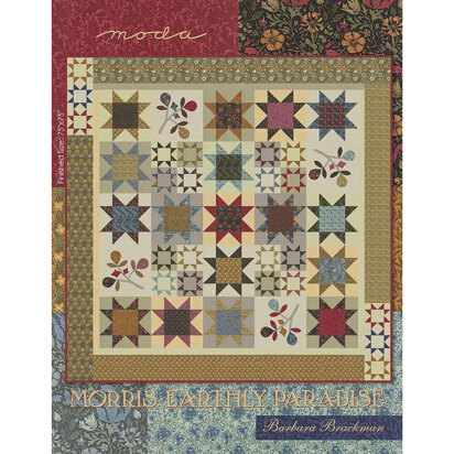 Moda Fabrics Morris Earthly Paradise Quilt - Downloadable PDF