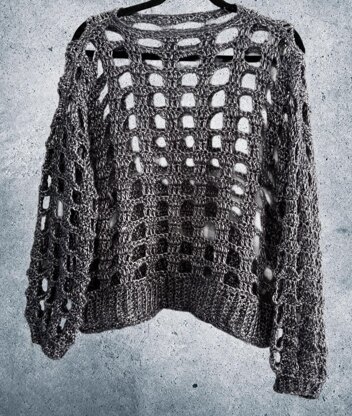 Brick Mesh Crochet Jumper