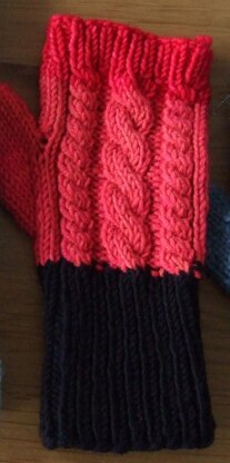 Cable mittens (matching Rory Gilmore hat)