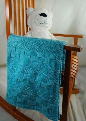 Textured Lap Throw in Cascade Yarns Pacific Chunky - C308 - Downloadable PDF
