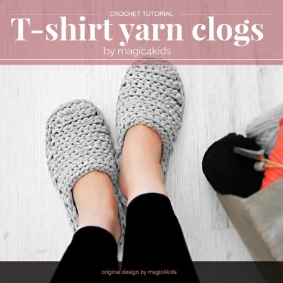 T-shirt yarn clogs